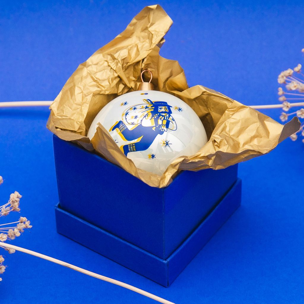 Weihnachtskugel Christbaumkugel «Sankt Nikolaus», set «Malanka», kunsthandwerk