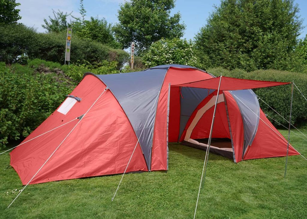 Campingzelt Laagri, 4-Mann Zelt Kuppelzelt Igluzelt Produktbild 