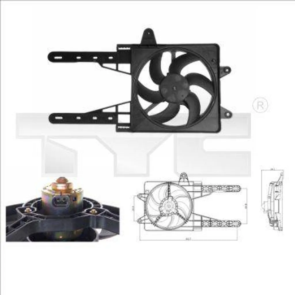 Solution surchauffe moteur : Ventilateur OE 46465018 pour Punto et Lancia