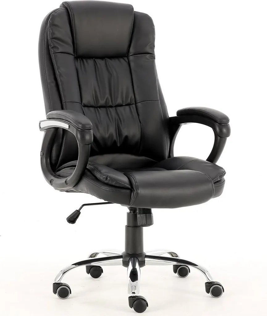 Chaise de bureau RAGMAR noir pour télétravail - Siège ordi confortable