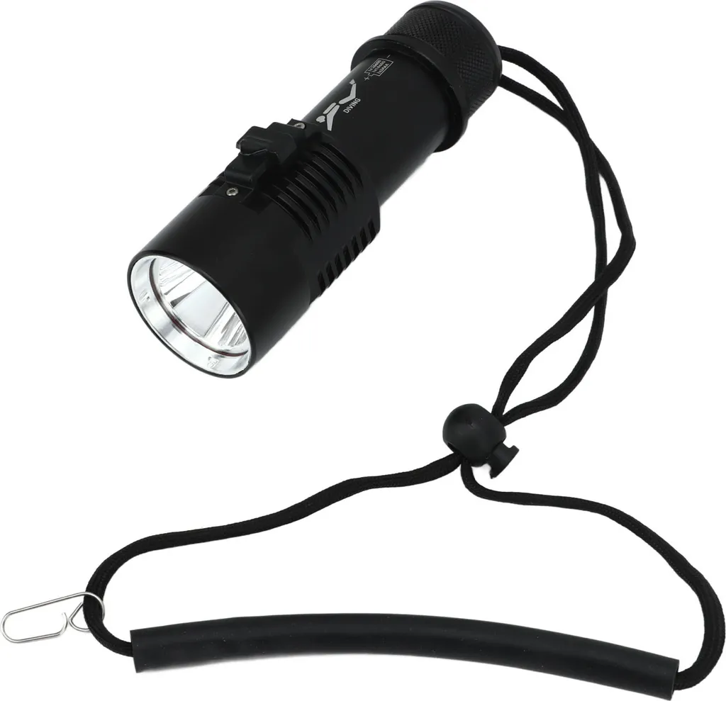 Torche de plongée LED 1500 lumens étanche IPX8 pour exploration nocturne