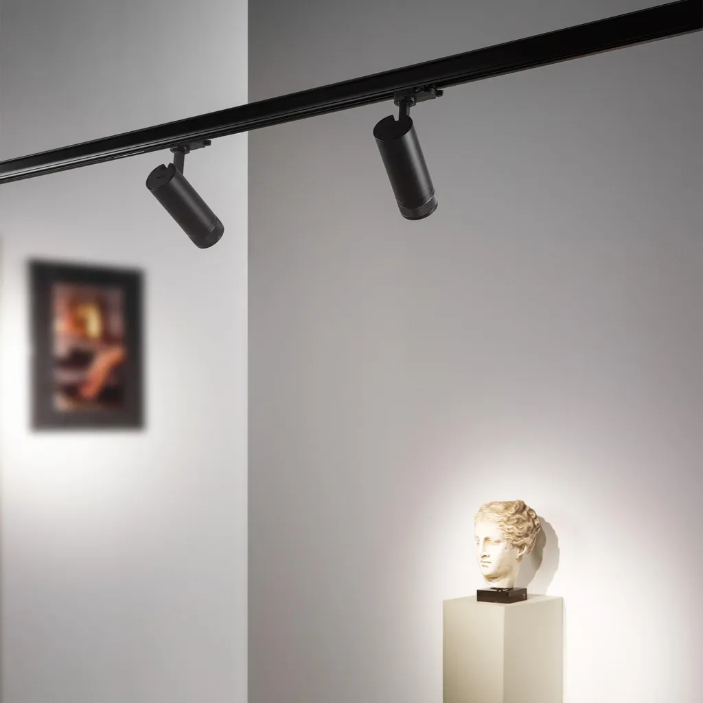 Projecteur Ideal Lux Eos 15W 3000K 1-10V 302959 - Spot LED sur Rail Blanc