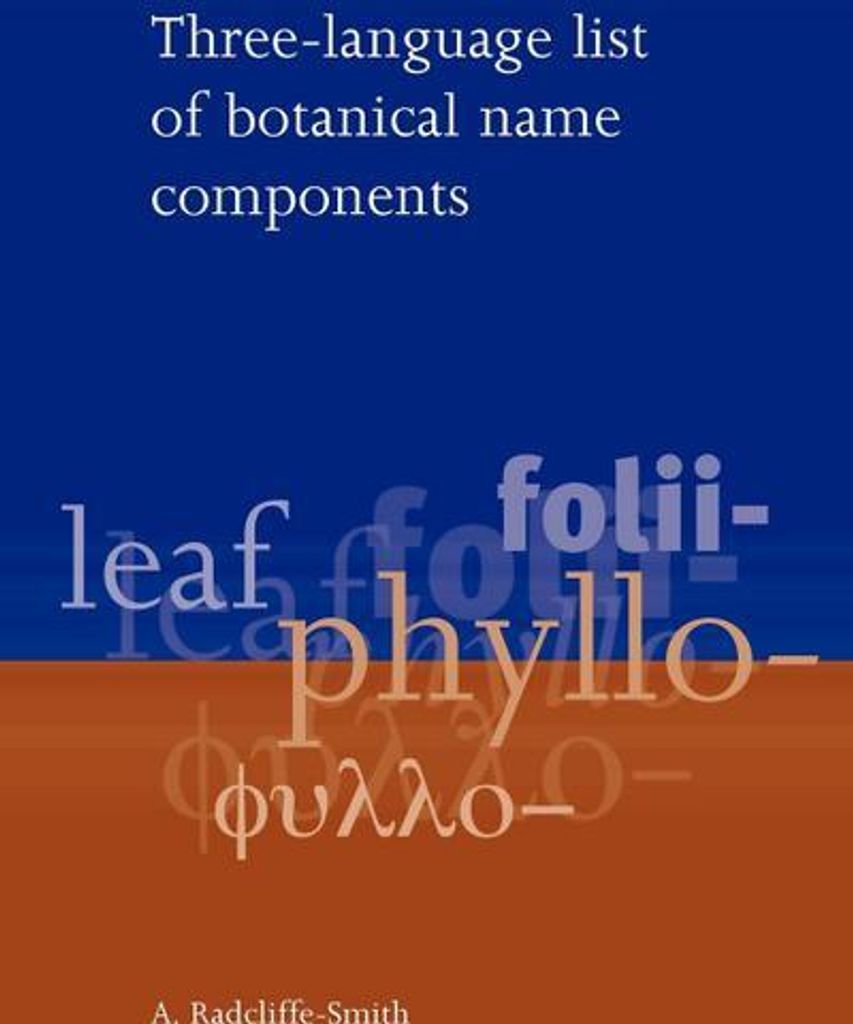 Three Language List of Botanical Name Components