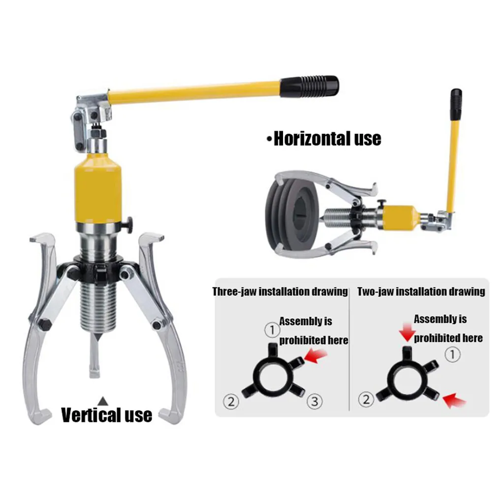 Arrache-moyeu hydraulique professionnel 20 tonnes à griffes mobiles