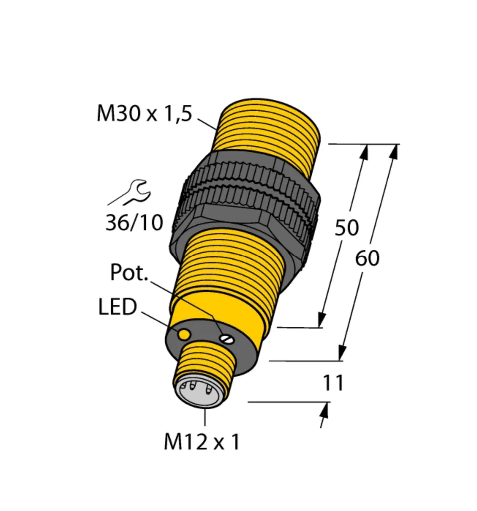 Capteur de Niveau Capacitif Turck BC10-S30-VP4X-H1141 Détection Liquides