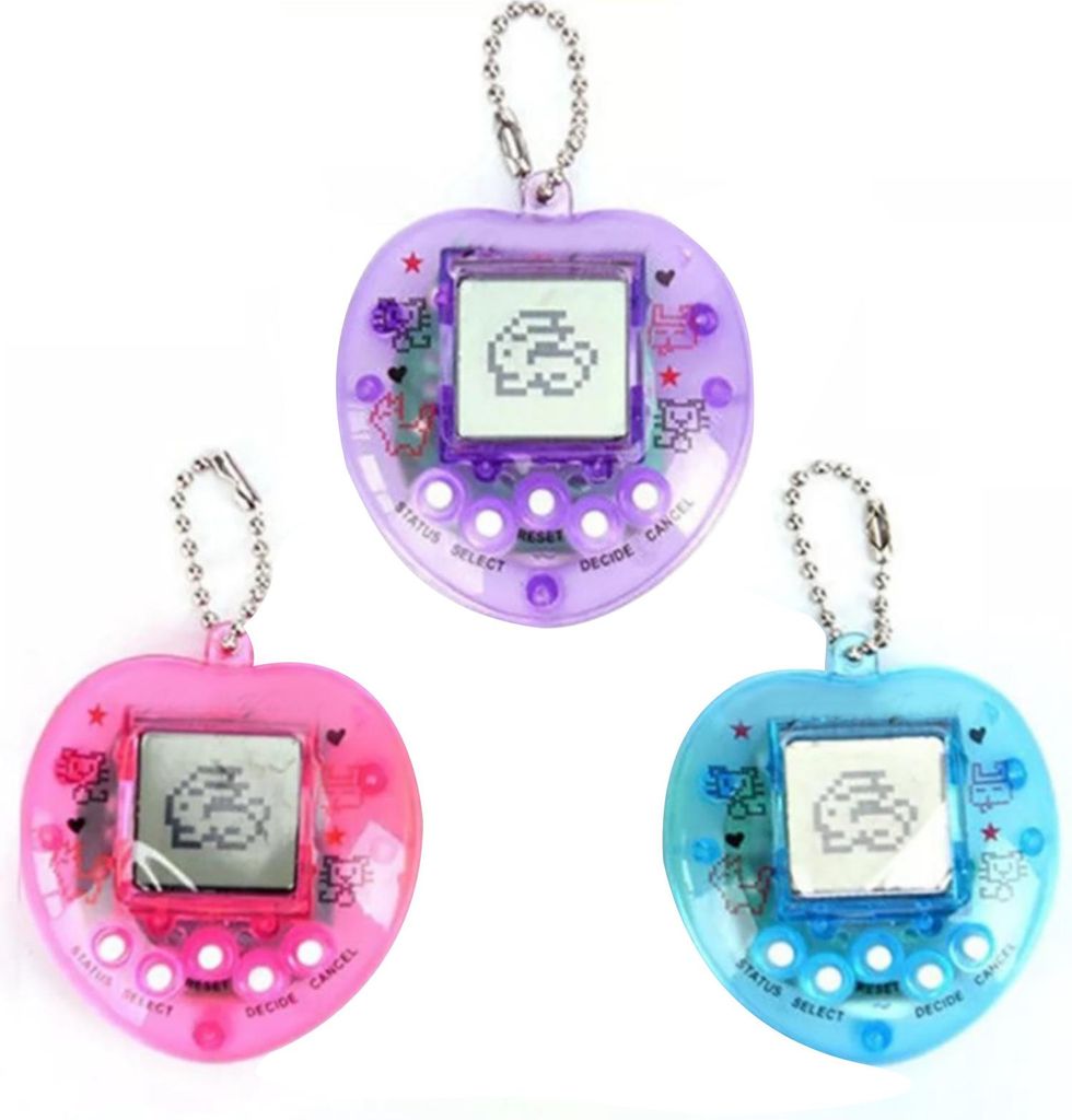 PET Digital Toy Mini Heart Form Handheld Game Machine Elektronische virtuelle Haustiere