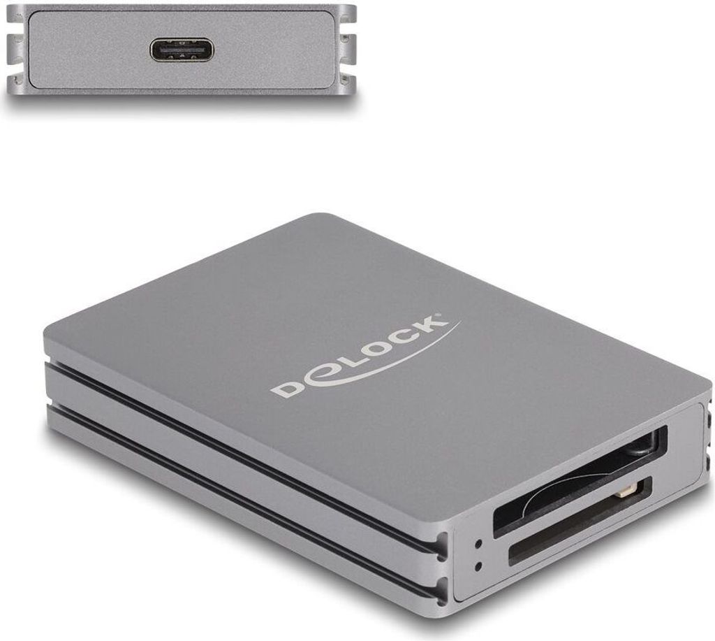 Delock USB Type-C Card Reader für SD und CFexpress Typ B Speicherkarten