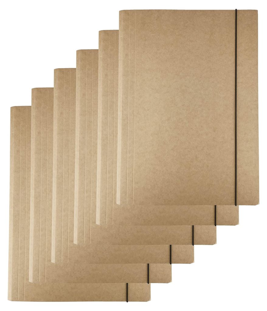 D.RECT - 6 Stück Sammelmappe Dokumententasche aus Pappe Produktbild 