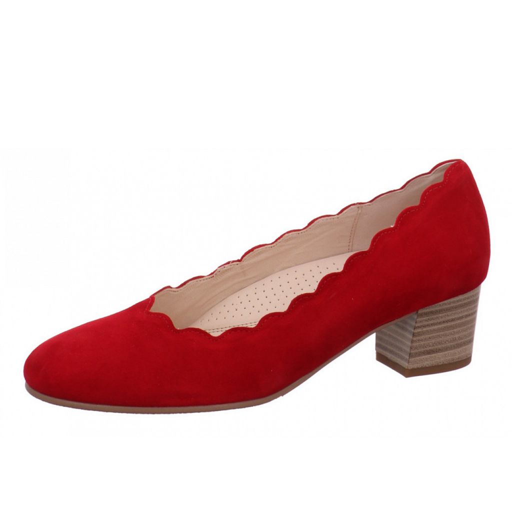 Gabor Comfort Damen bequeme Pumps in Rot, Größe 6