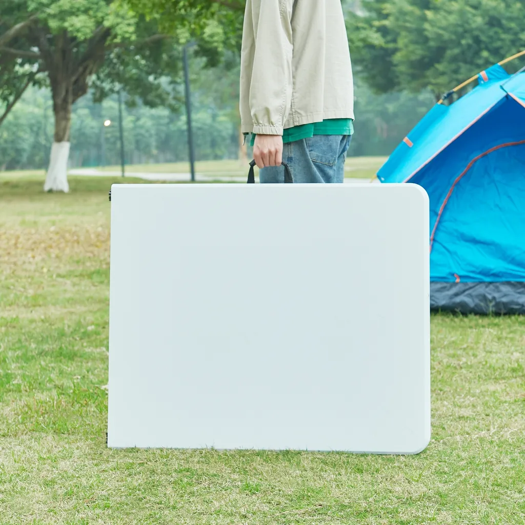 Table pliante Ljusnarsberg 180cm facile à ranger et à transporter blanc - 4