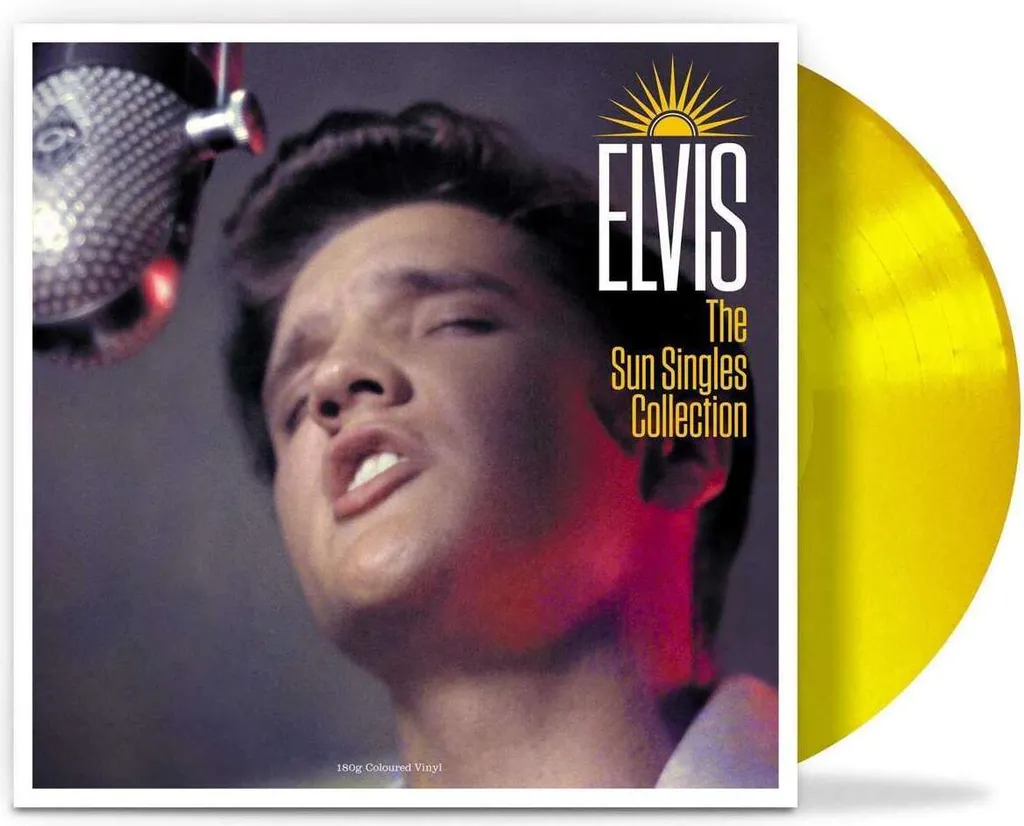 Disque Vinyle Jaune Elvis Presley Sun Singles Collection Album 180g