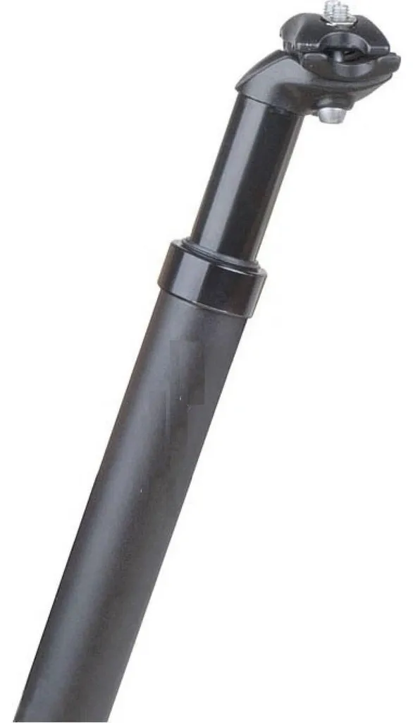 Tige de selle anti-choc Cortina 31,6 x 300 mm aluminium noir mat pro