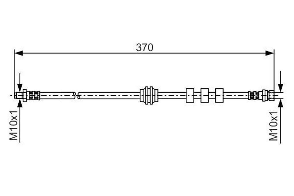 Bosch Bremsschlauch 1 987 476 886