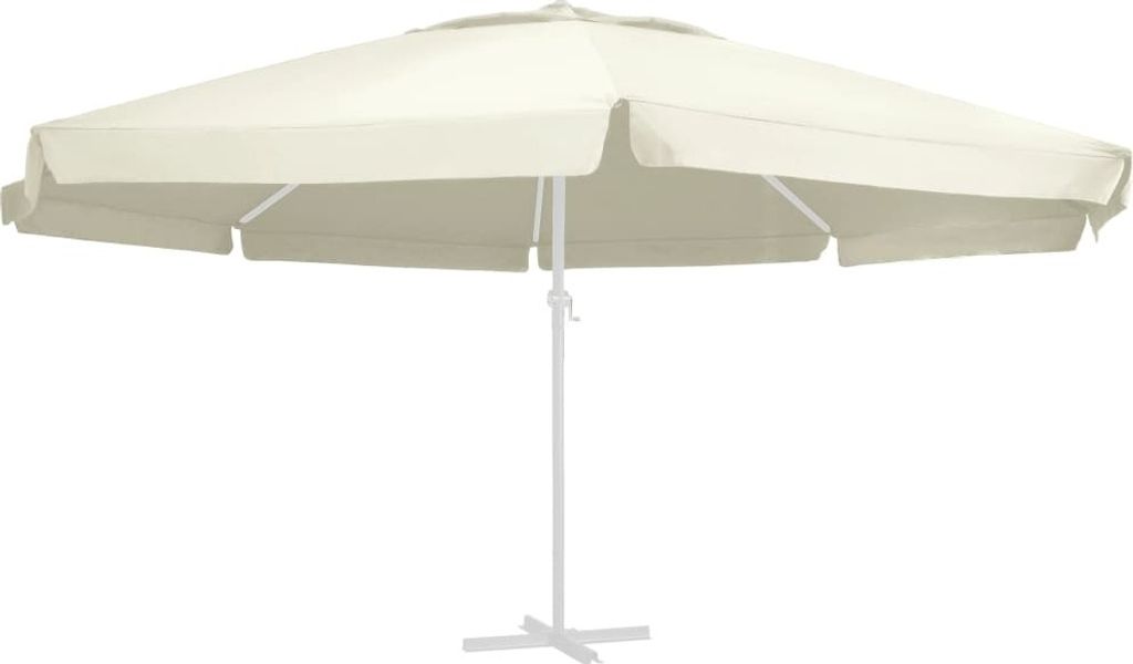 Maison Exclusive - Ersatzbezug für Sonnenschirm Sandfarben 610 cm