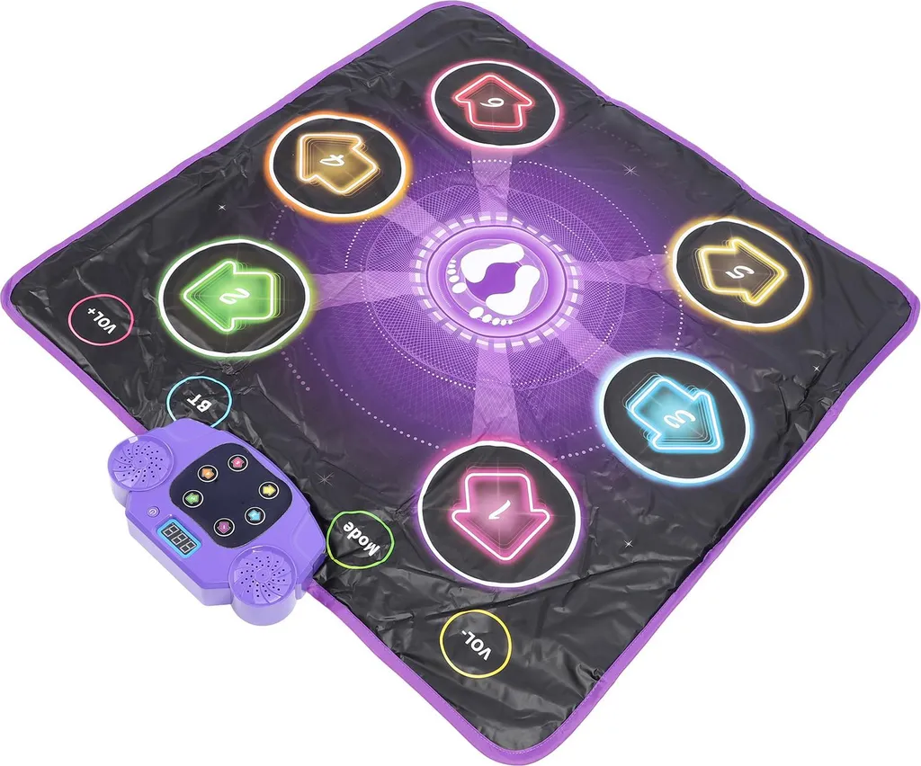 Tapis de danse Bluetooth enfant avec 6 boutons lumineux et son réglable
