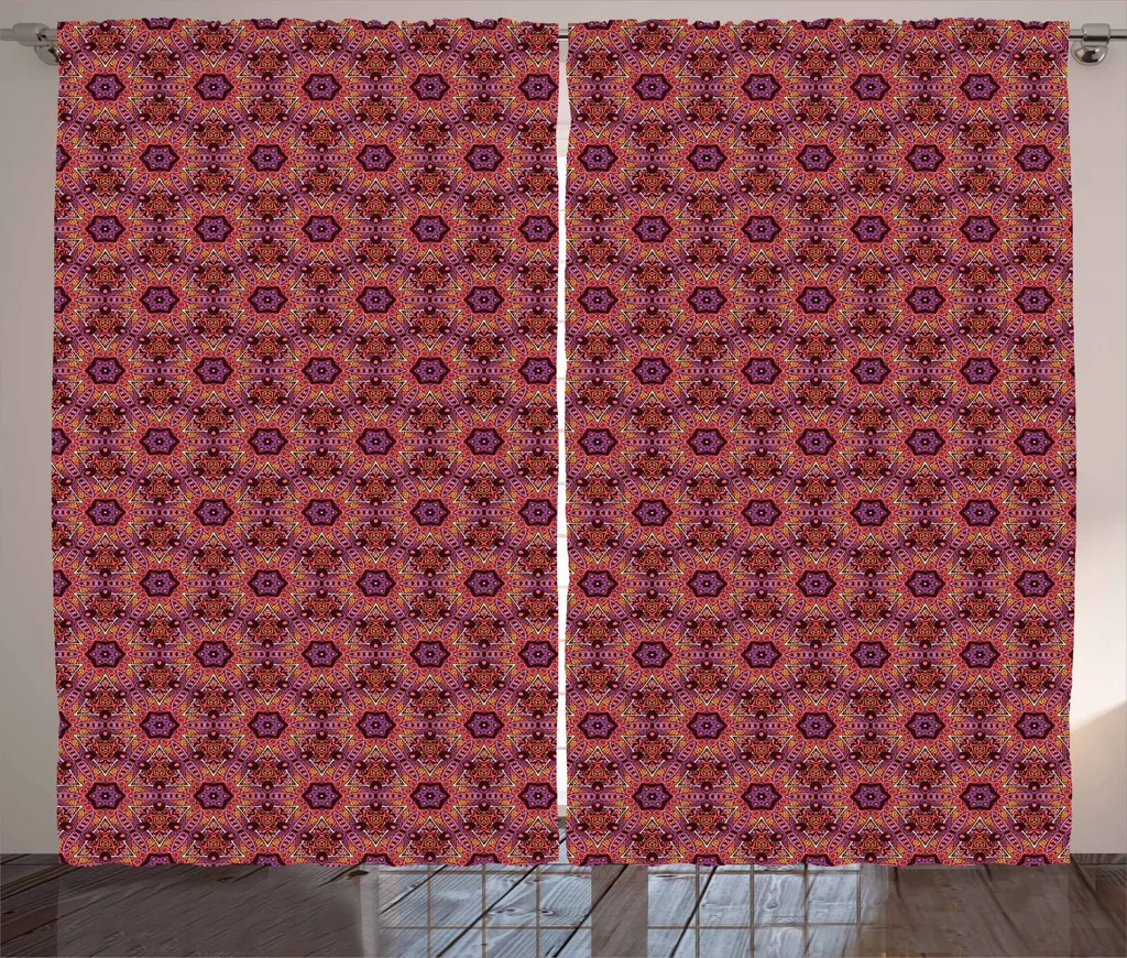 Tenda Etnica ABAKUHAUS 280x245 cm: Stile Rustico Multicolore per Camera