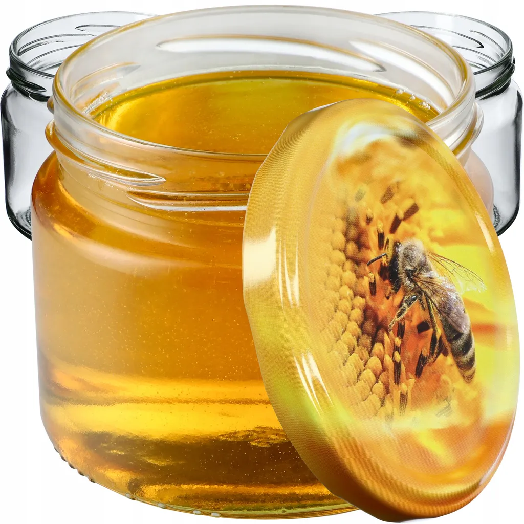 10 Barattoli Vetro 330ml KADAX Sonka per Regali e Miele - Motivo Ape