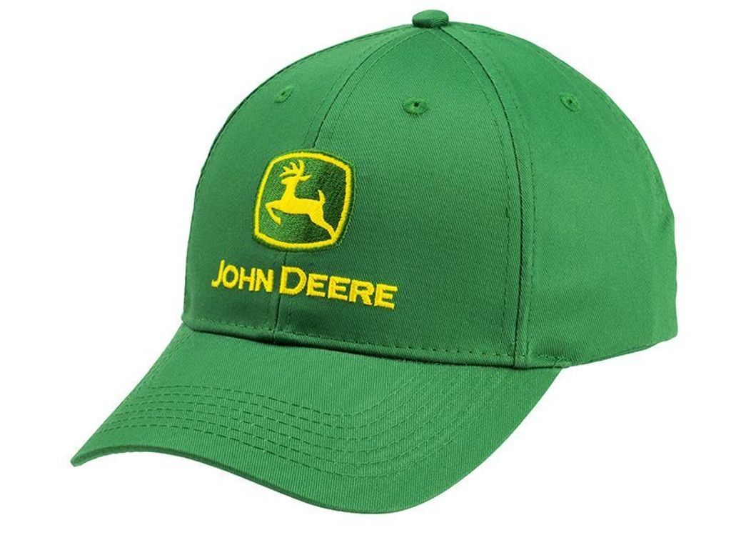 John Deere Cap „Logo“ in grün, Offizieller Fanartikel, Cap mit John Deere Logo, „Nothing Runs Like A Deere“-Schriftzug, Verstellbarer Klet...