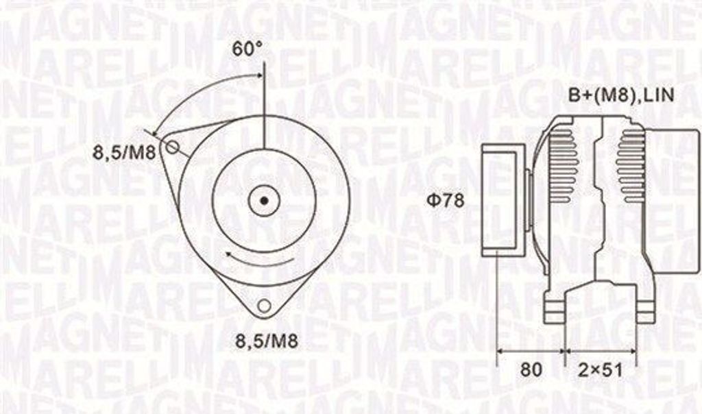 MAGNETI MARELLI 063731919010 - Lichtmaschine für S-Max (WA6), Mondeo IV, Galaxy (WA6)