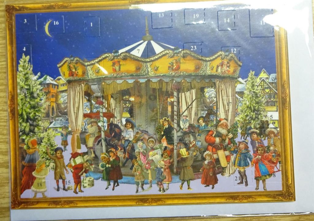 Postkarten-Adventskalender "Ka rusell"