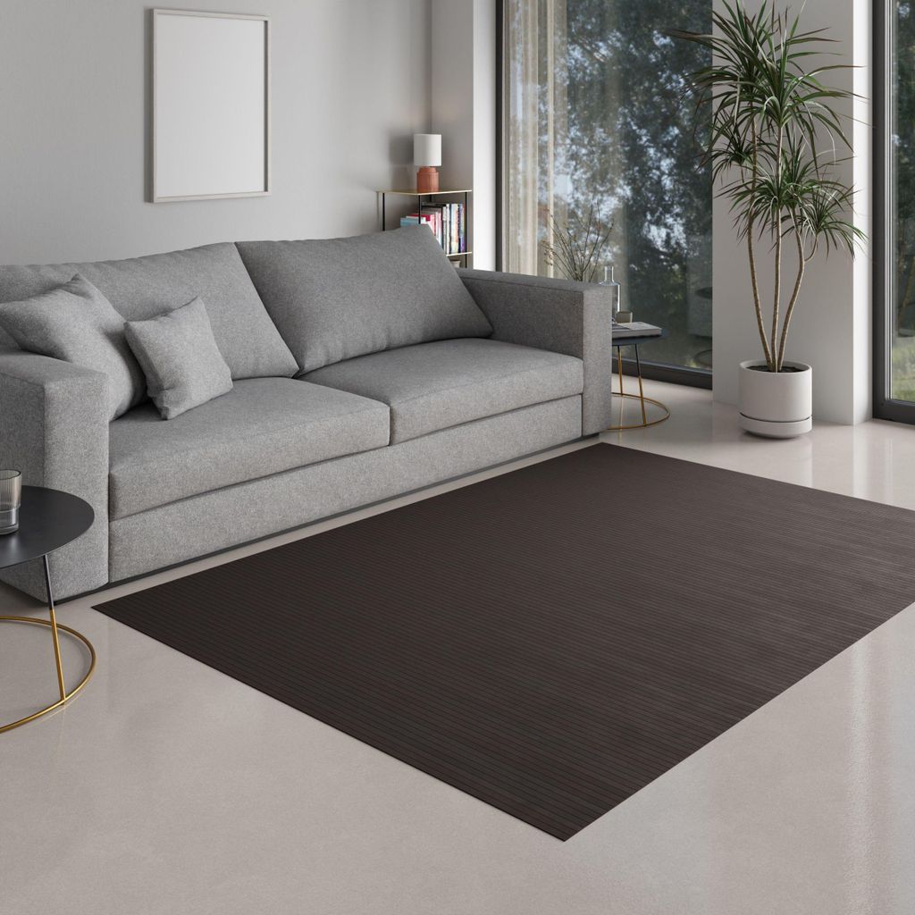 Bambusteppich, Teppich, Bambus Massive ebony 75x150 cm, Matte, Läufer