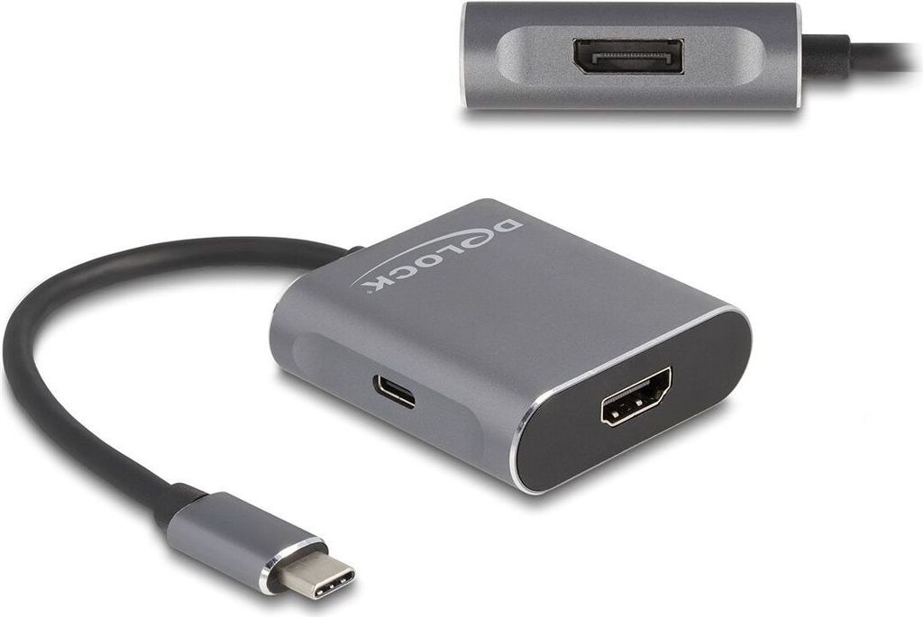 Delock - Video-/Audio-Splitter - 1 x USB-C + 1 x Produktbild 