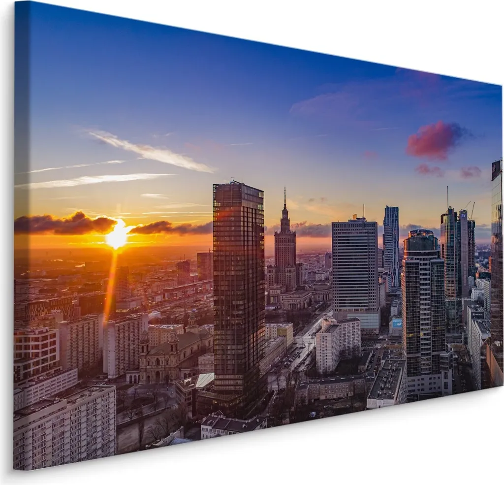 Ricordo di Varsavia: Quadro su Tela 120x80 cm XXL Urban View