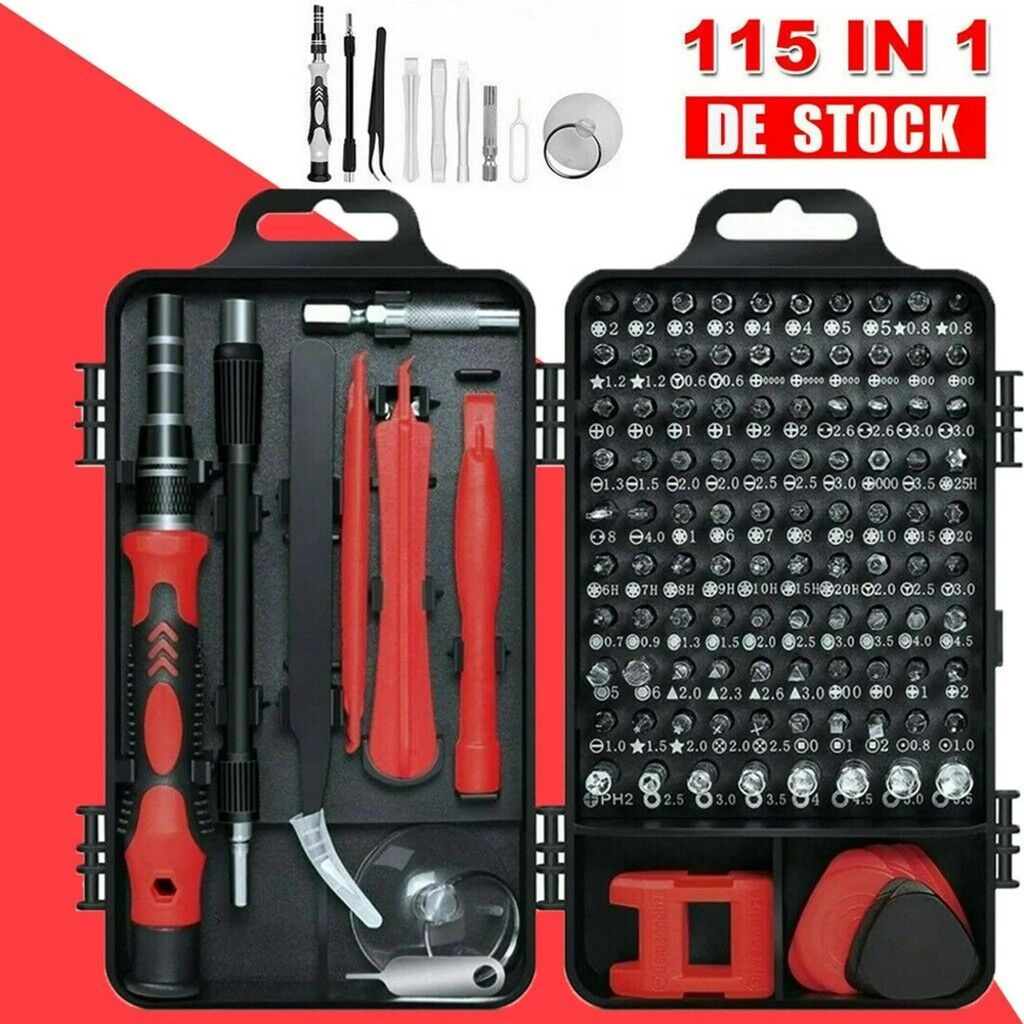 NEU 115 in 1 Feinmechaniker Reparatur Werkzeug Set für Elektronik Smartphone Laptop
