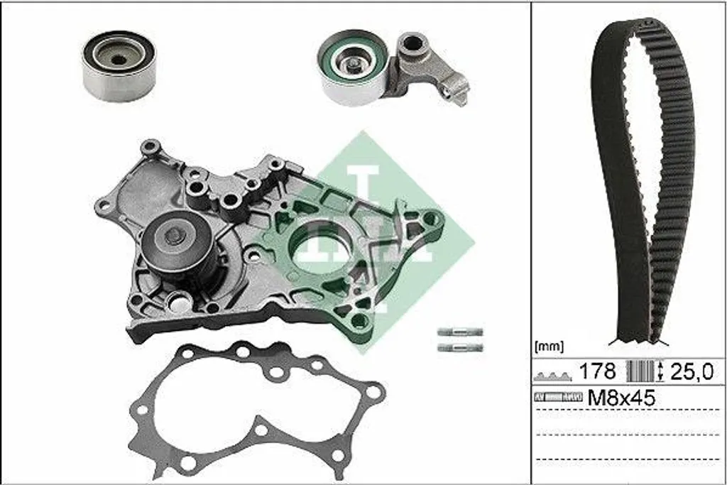 Remplacer la Distribution Toyota Avensis : Kit Complet INA avec Pompe