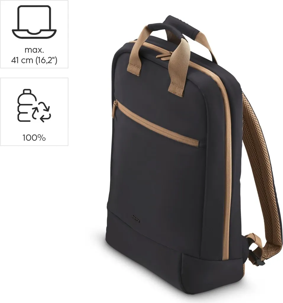Sac à dos Éco-conçu Hama 00222056 Beige - Polyester Recyclé Robuste - 2