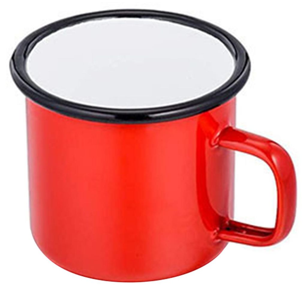 350-ml-Wasserbecher im exquisiten Retro-Stil, Metall, universeller Milchbecher mit rundem Rand für Zuhause