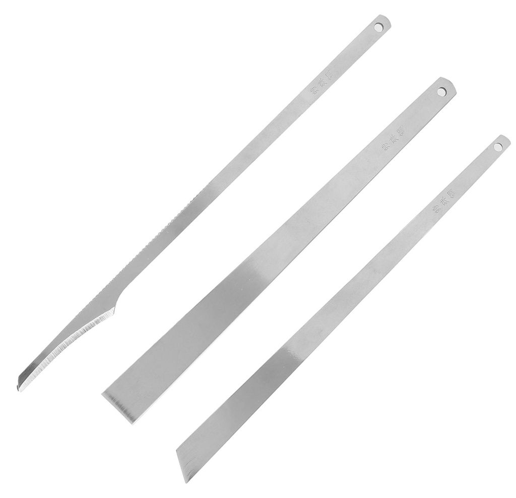 3-teiliges Pediküre-Messerset Klingenmesser Schaber Messer Nagelhautentferner Stahl-Zehenkürzer