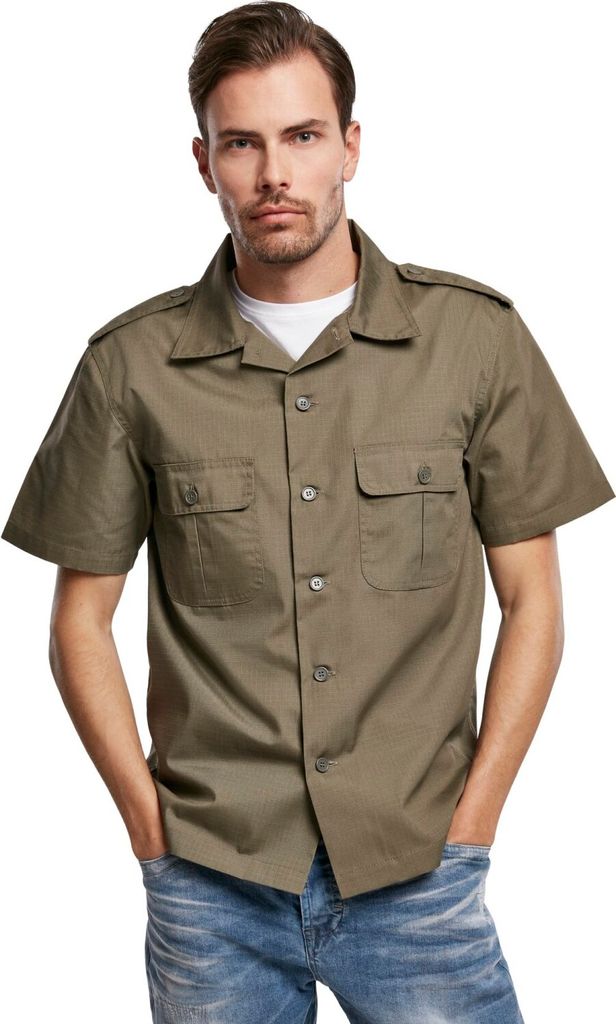 Brandit US Ripstop Shirt Short Sleeve olive, M