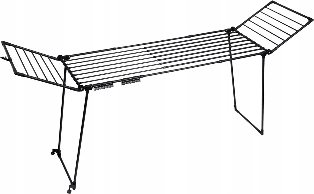 Étendoir à Linge Noir pour Appartement : Modèle MONZA Grand et Pliable
