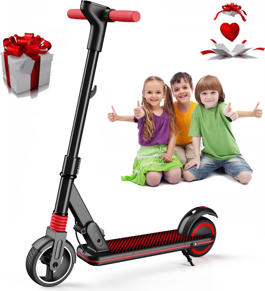 Elektroroller Schwarz S3 Kinder Klappbar E Scooter Für Kinder 8-14 Jahre E Roller mit LED Anzeige,130W Motor, 14km/h Kinderroller