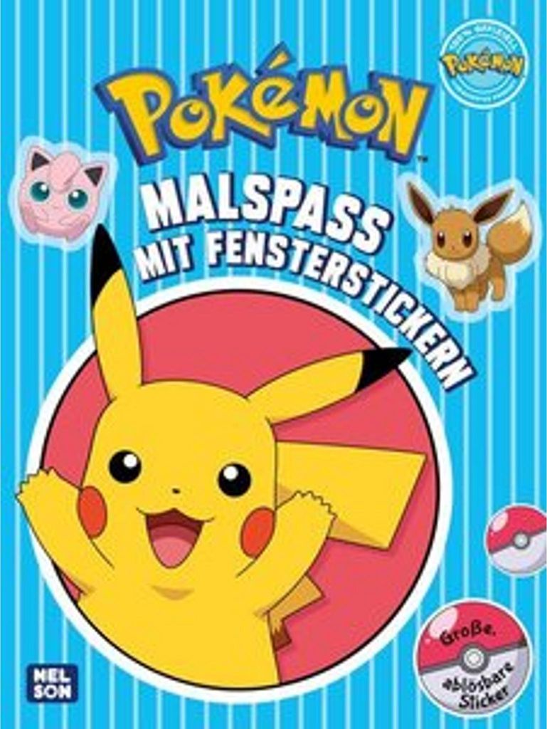 Pokémon Activity-Buch: Malspaß mit Fensterstickern Produktbild 