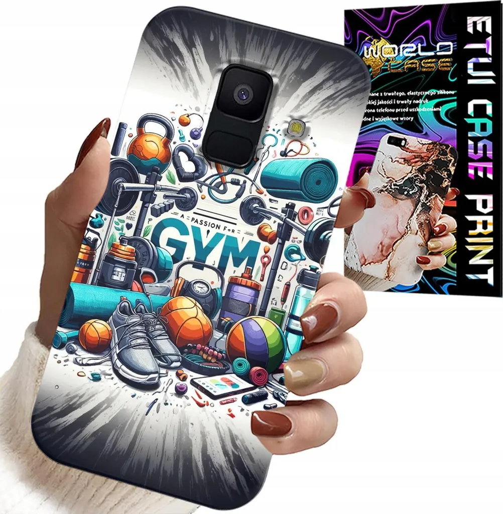Custodia Per Samsung A6 2018 - Custodia Sportiva Per Palestra + Vetro