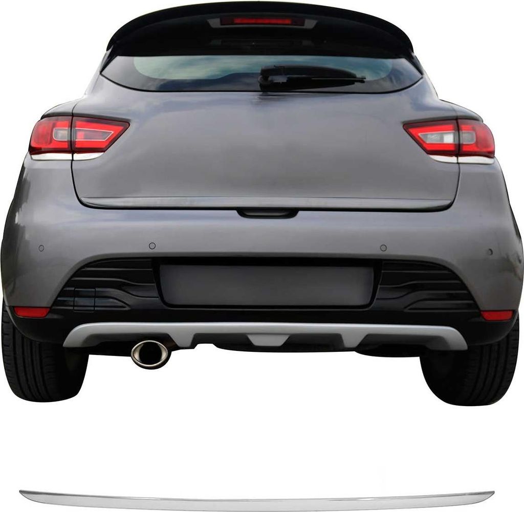 Kofferraumleiste Heckklappe Leiste für Renault Clio 2012-2019 Edelstahl Dunkel