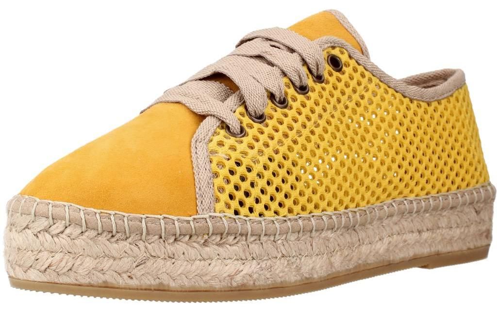 Toni Pons FEDRA BQ Damen Espadrilles Sommer Sandalen mit Keilabsatz Gelb