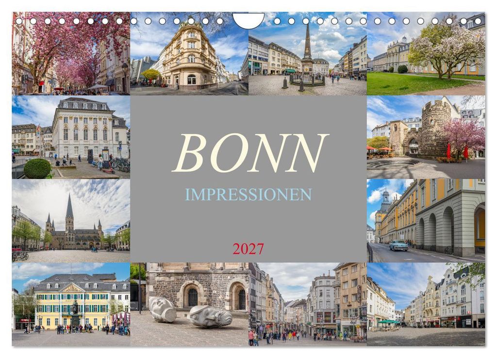Bonn Impressionen (Wandkalender 2027 DIN A4 quer), CALVENDO Monatskalender