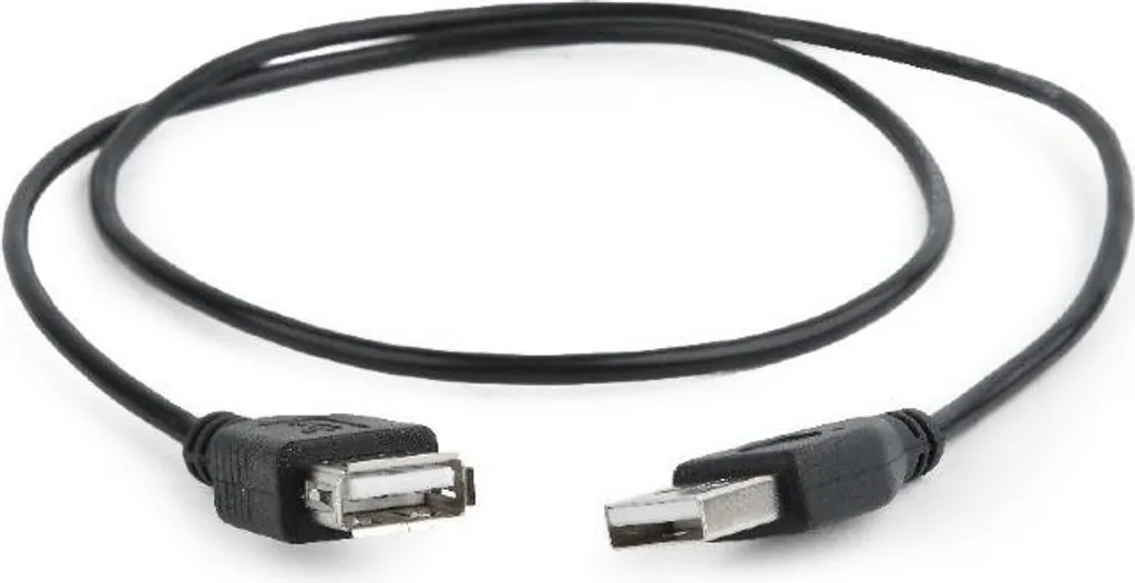 Gembird kábel USB 2.0 (AM - AF), predlžovací, 0,75 m, čierny