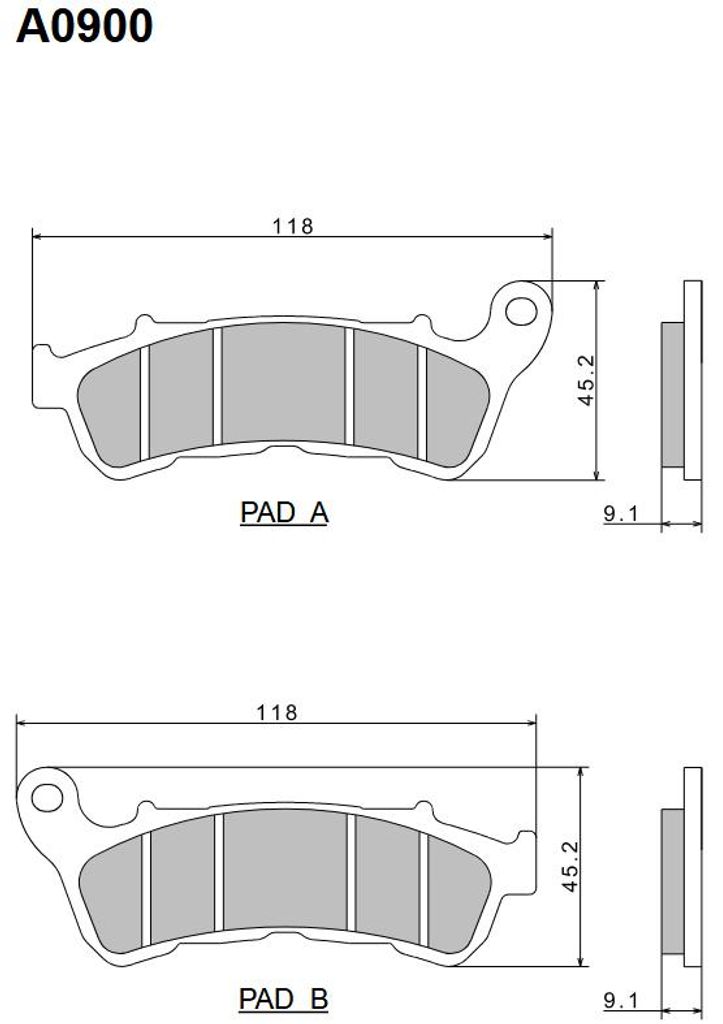 NISSIN 2024/10 KH388 Premium semi-metalen remblokken (ECE Productafbeelding 