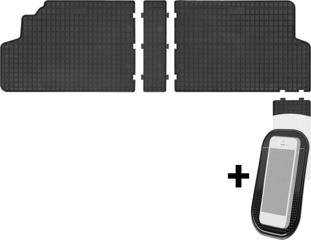 Gummimatten Auto Fußmatten Automatten Passgenau 2-teilig Set - passend für Citroen Jumpy II Fiat Scudo II Peugeot Expert II Toyota ProAce ab 2006