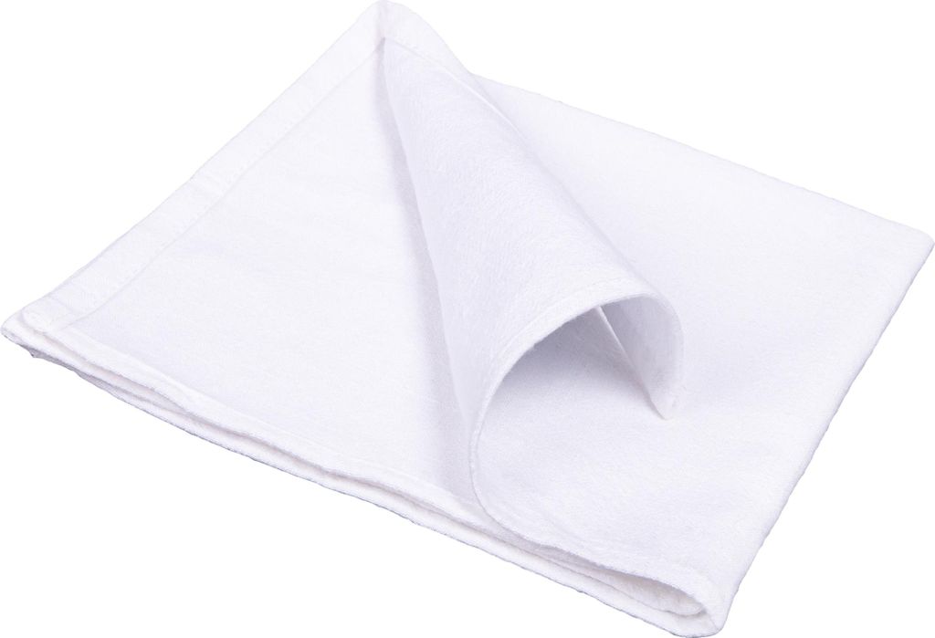 QUVIO Serviette - Servietten - Serviette aus Baumwolle - Stoffserviette - Stoffservietten - Weiße Servietten - Serviette 40x40cm - Baumwolle - 40x...