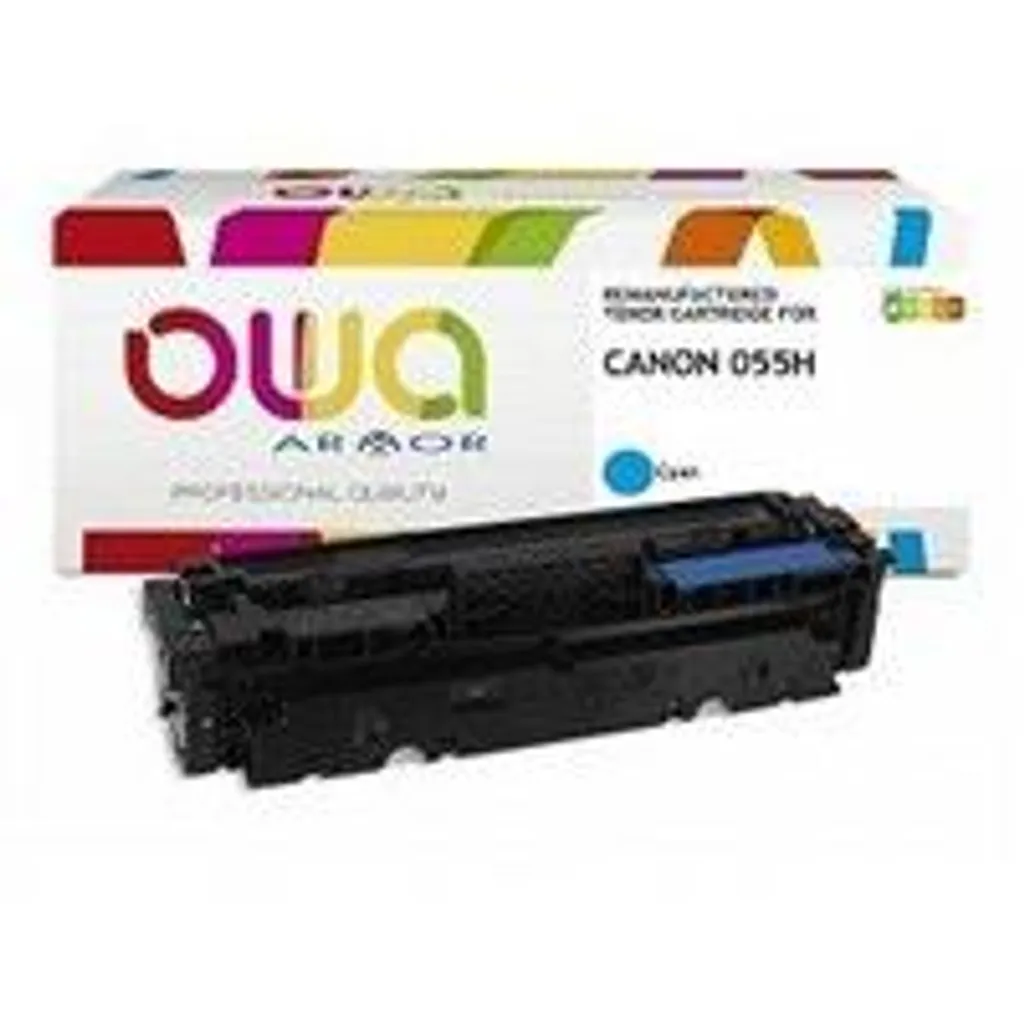 Toner Cyan Canon CRG-055H C OWA Armor sans fuite pour Impression Nette
