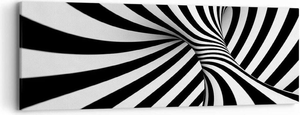 Bild auf Leinwand - Leinwandbild - Spirale Vortex Computergrafik - 90x30cm - Wand Bild - Wanddeko - Leinwanddruck - Bilder - Kunstdruck - Wanddekor...