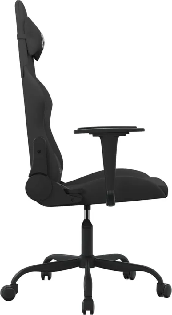 Sedia da gioco in tessuto nero - 4