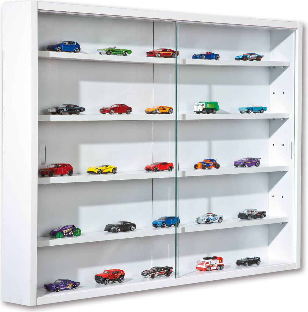 Inter Link Sammlervitrine COMPILATI Weiß mit Staubschutz Produktbild 