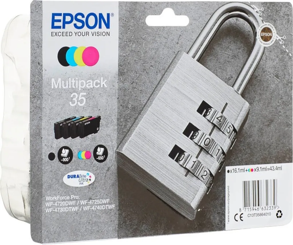 Multipack Epson 35 Idéal pour l'Impression de Documents et Photos