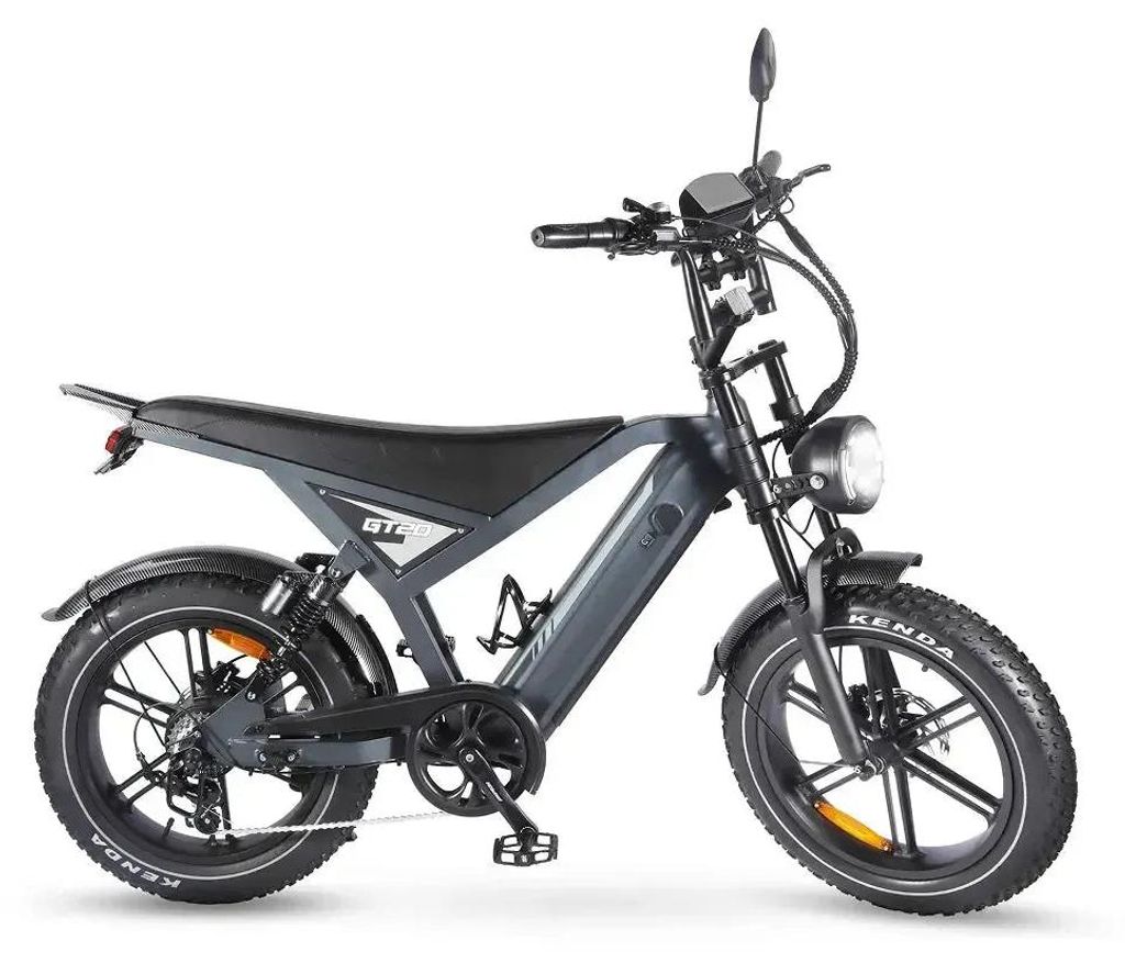 Fatbike GT-20 Grau 20x4.0 Reifen 250W Motor 48V 15Ah Akku Produktbild 